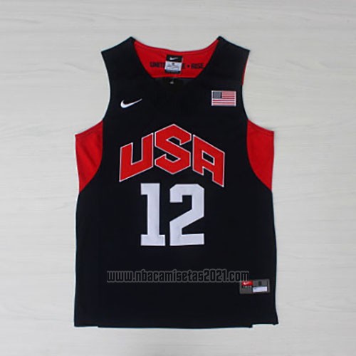 Camiseta USA 2012 James Harden #12 Negro